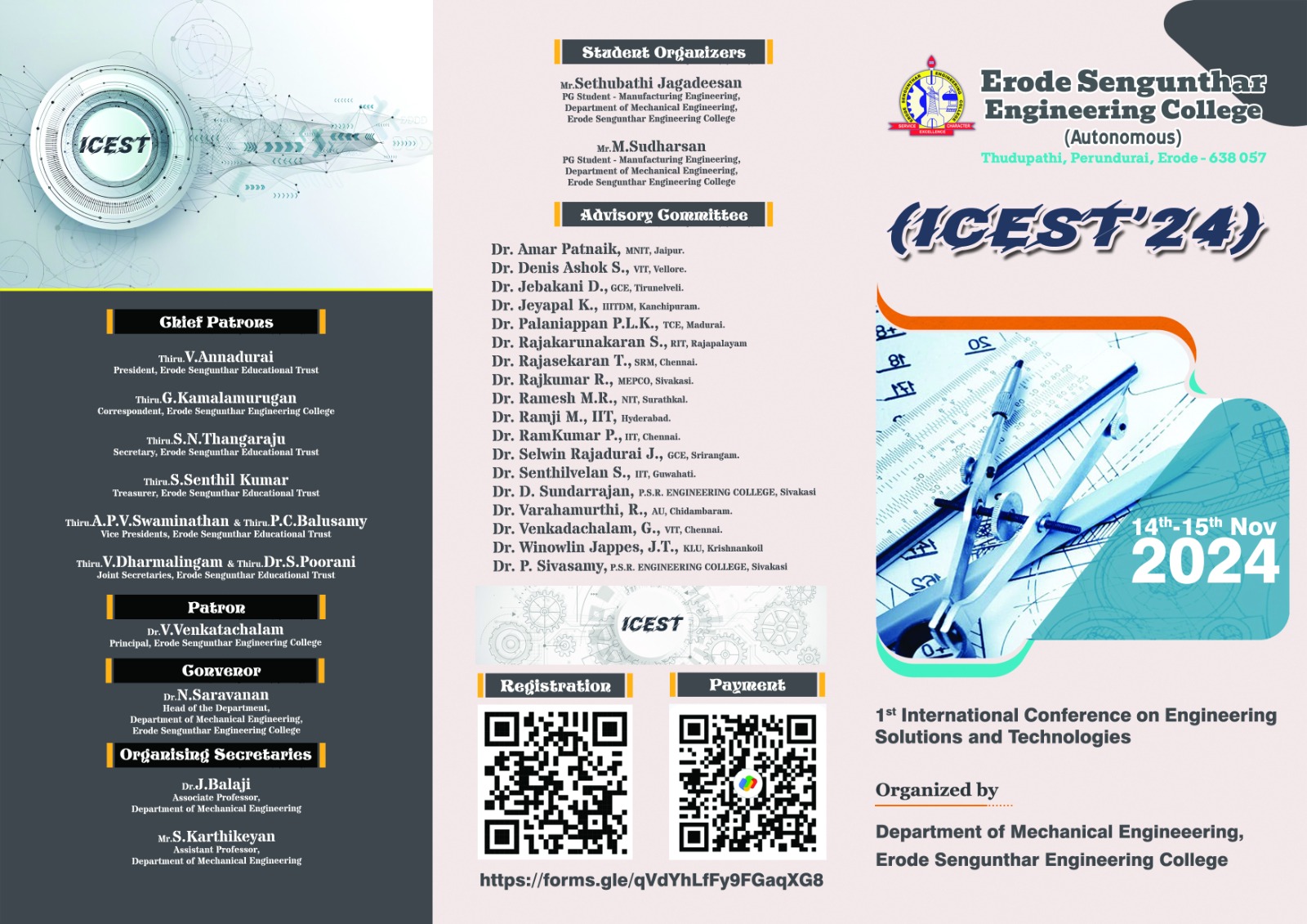 1st International Conference on Engineering Solutions and Technologies ICEST'24